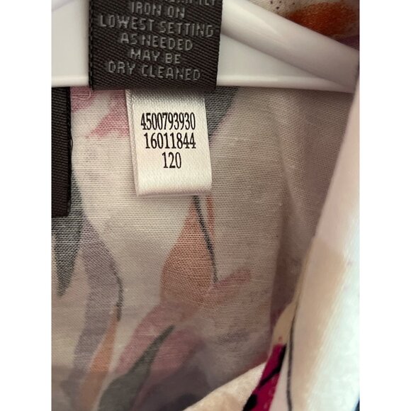 Additions By Chicos Button-Up Floral Jacket Size 2 Multicolor Cotton/Spandex - Picture 6 of 9